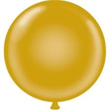 17" Tuf-Tex Metallic Gold Latex Balloons 50ct #17031