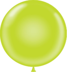 17" Tuf-Tex Lime Latex Balloons 72ct #11764
