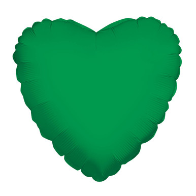 green heart balloons