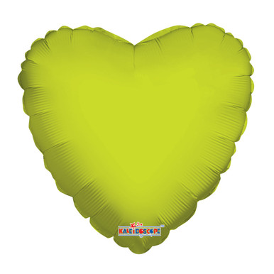 lime green heart balloons