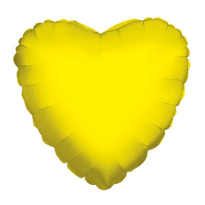 yellow heart balloons