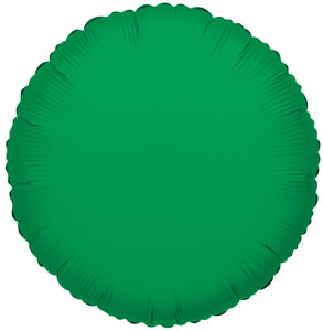 18" Green Circle Foil Helium Balloon (5 Pack) #34052
