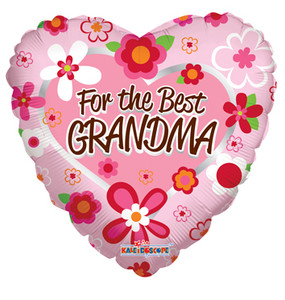 18" The Best Grandma Helium Foil Balloons (5 PACK)#88089