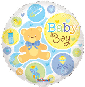 18" Baby Boy Foil Balloon (5 Pack) #19532