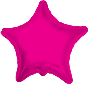hot pink star balloon,fuchsia star balloon