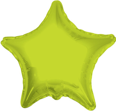 lime green star balloon