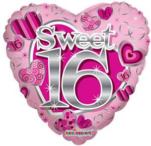 sweet 16 balloons