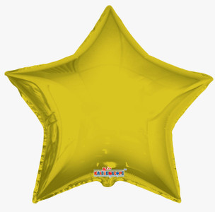 36" Gold Foil Star Foil Helium Balloon (5 PACK) #34014