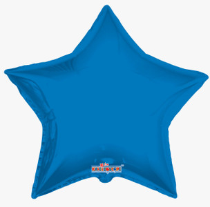 big blue star balloon 36" mylar star balloons