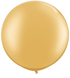 36" Tuf Tex Metallic Gold Round Latex Balloon 1ct #3631