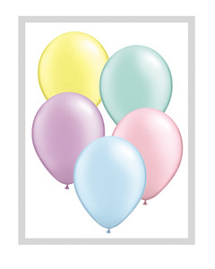 11" Qualatex Pastel Pearl Assortment Latex Balloons 100ct #43755