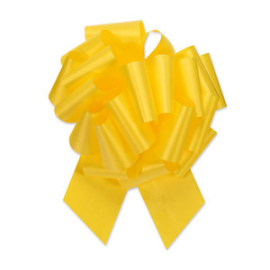 5" Daffodil Yellow Perfect Pull Bow (10 Pack)