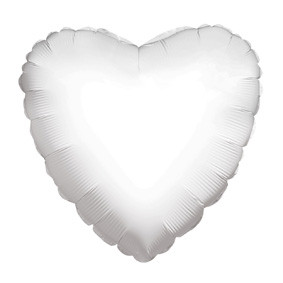 small white heart balloons
