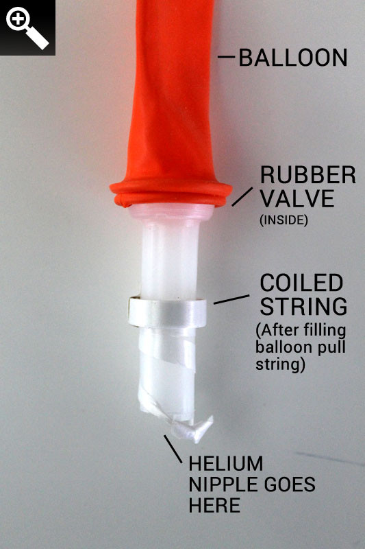 Super sale Balloon Self Sealing valves NO TYING NEEDED 11" -18" Latex Self  Sealing valves w/ribbon 250 CT