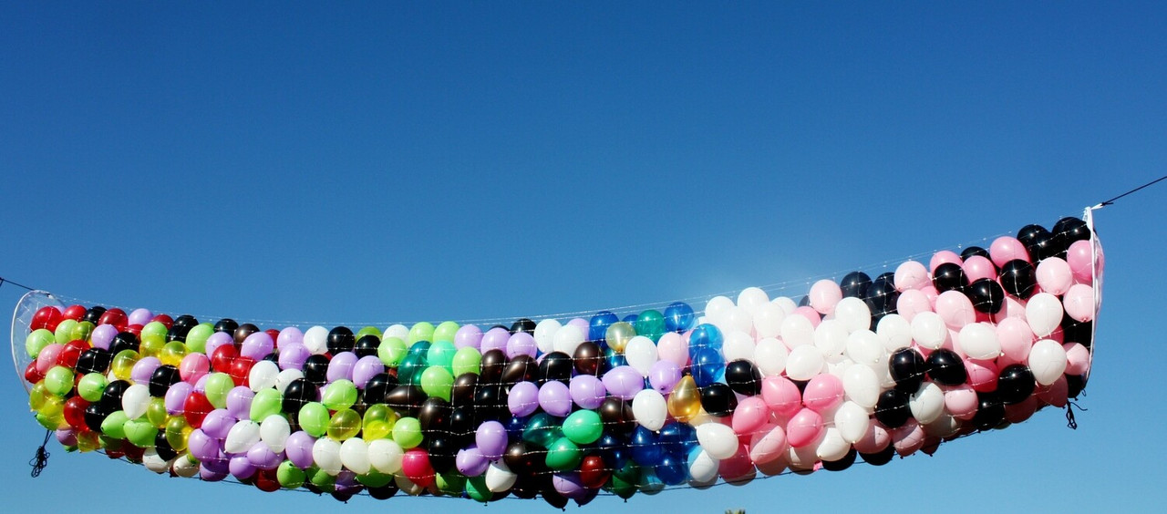 Balloon Drop Net Prestrung 14ft. x 50ft. – BNP50 – Balloon Warehouse™