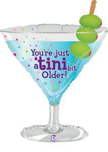 35" Martini Balloons Tini Bit Older 1ct #35145
