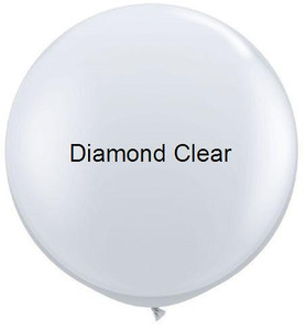 36" Qualatex Round Diamond Clear 1ct #43392