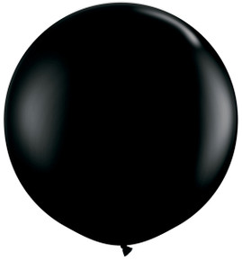36" Qualatex Onyx Black Round Latex Balloons 1ct #42857