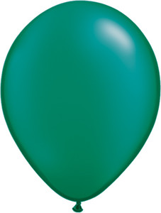 5" Qualatex Pearl Emerald Green Latex Balloons 100 Bag #43581-5