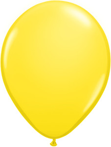 5" Qualatex Yellow Latex Balloons 100Bag #43609-5