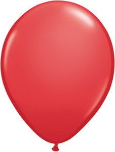 5" Qualatex Red Latex Balloons 100Bag #43599
