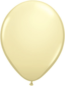 11" Qualatex Ivory Silk Latex Balloons  100ct #43751