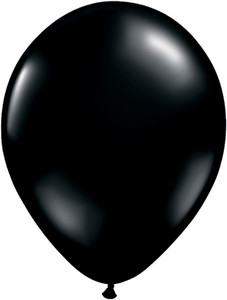 11" Qualatex Onyx Black Helium Latex Balloons 100ct #43737-11