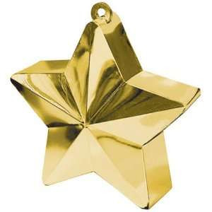 Gold Star Shape Balloon Weights 170 grams 1ct