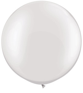 36" Tuf Tex "Sugar"  Pearl White Round Latex Balloon 1ct #3637