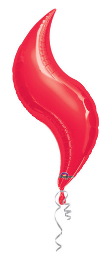 red curve-balloons 