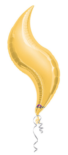 gold curve balloons