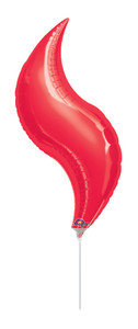 red curve balloons-flame balloons