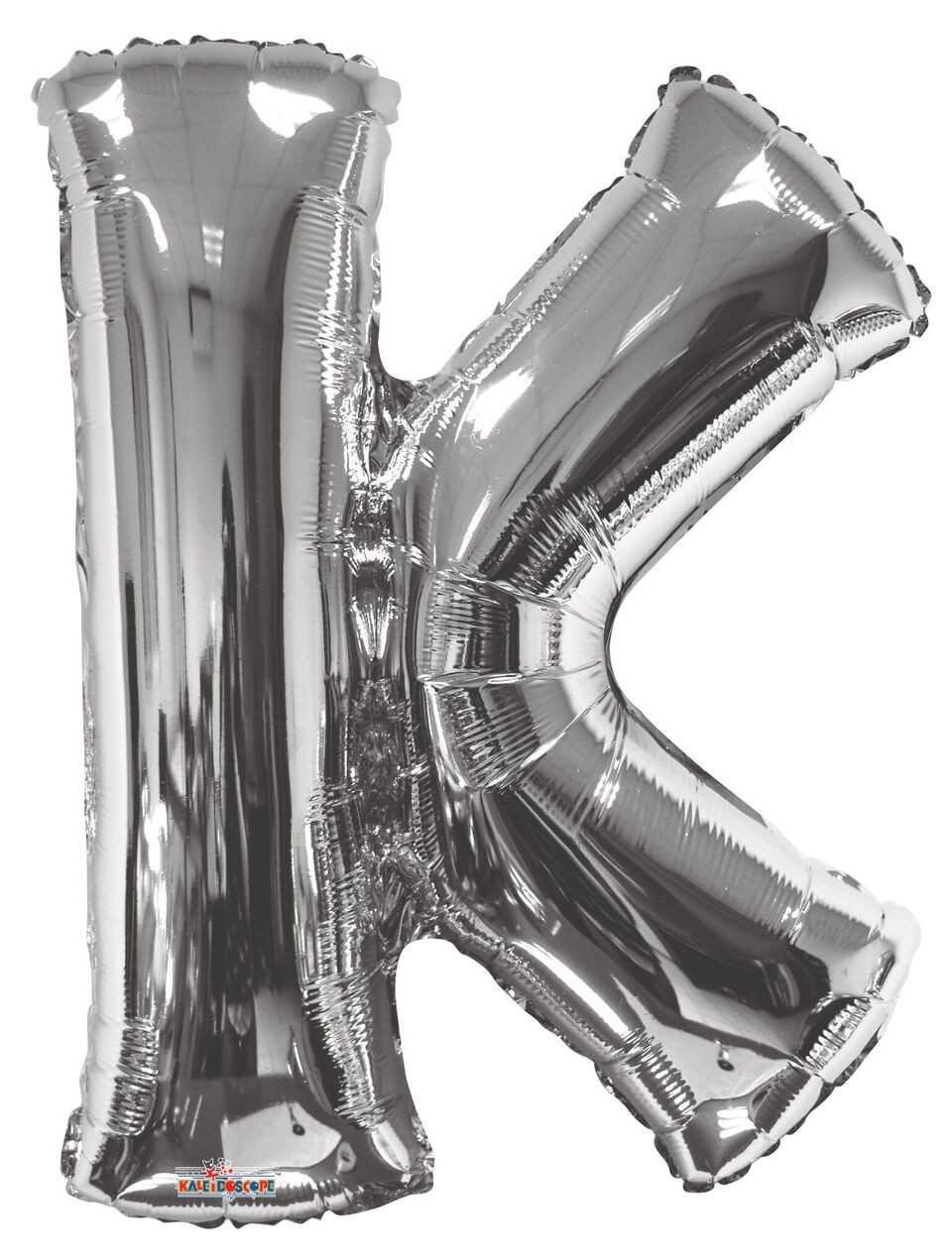 Silver Letter Balloons 34" Silver Letter "K" Foil Helium Balloon