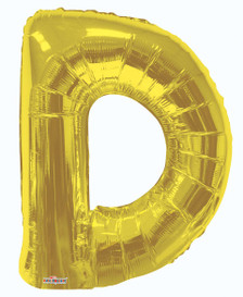 gold letter balloons-gold letter d balloon