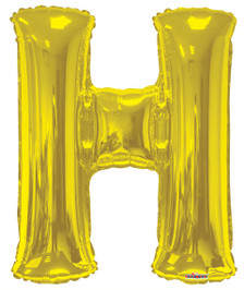 letter balloons gold letter h