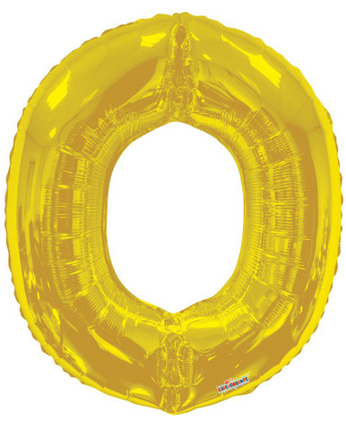 gold letter o balloon