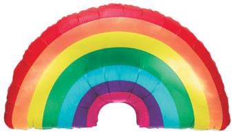 rainbow balloons