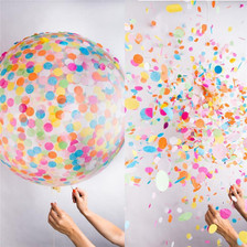 balloons with confetti