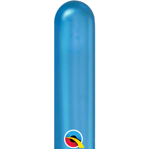 260Q Qualatex Chrome Blue Latex Balloons 100ct #58284