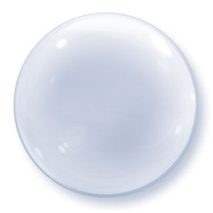 24" Clear Deco Bubble Balloon 1pk #68825