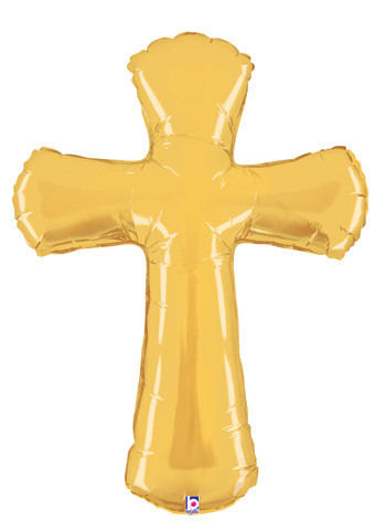 gold cross balloon