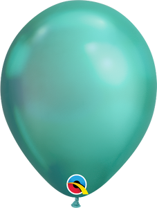 chrome green balloons