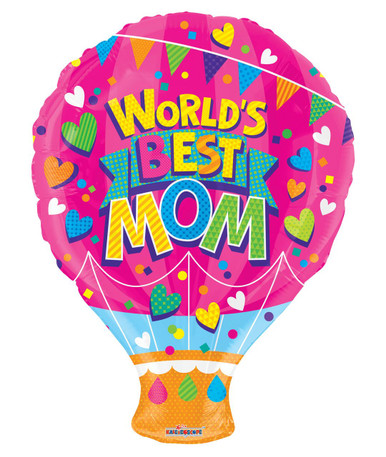 worlds best mom balloon