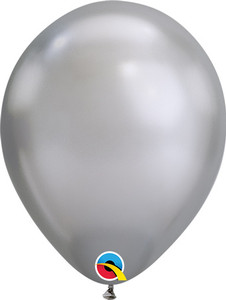chrome silver balloons