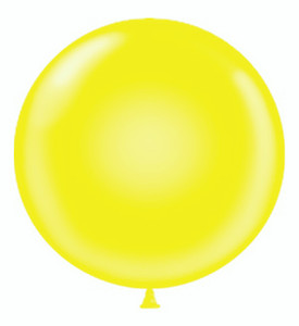 Tilly Two Pack Giant Yellow 5 foot Diameter Globe Shaped Balloon 2-60Y 