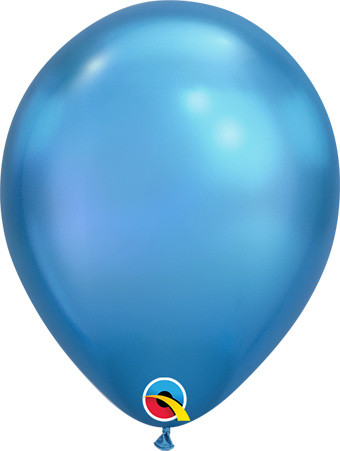 chrome balloons blue chrome balloons