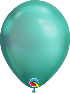 chrome green balloons 