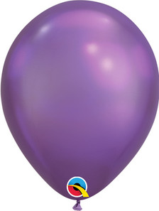 chrome purple balloons