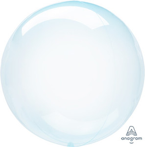 18" Crystal Clearz Blue Transparent Bubble Balloon (1 PACK) #82847