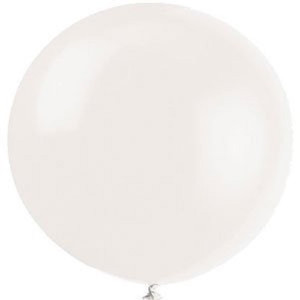 big white balloons